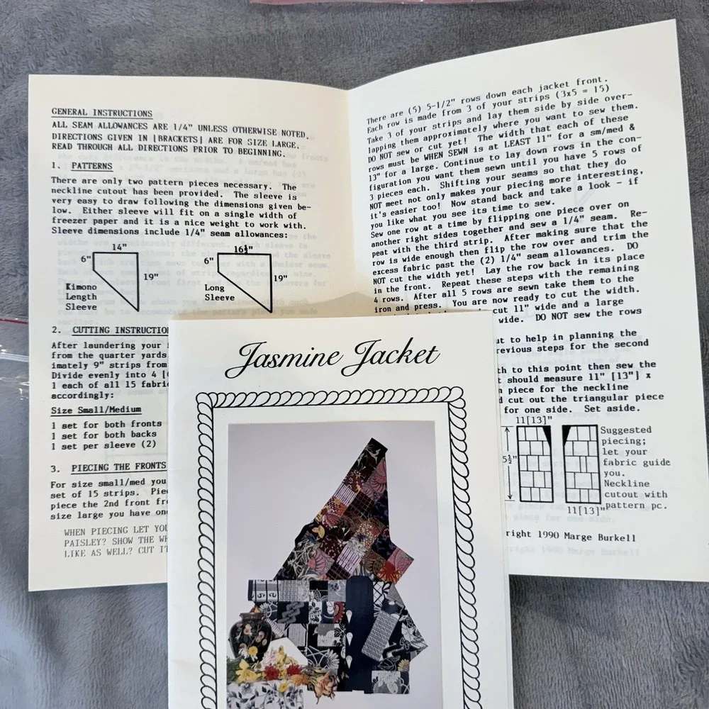 7 VTG Patchwork Quilted Jacket Sewing Pattern Lot Marinda Brown Yours Truly 70s